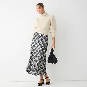 NWT JCREW Gwyneth slip skirt in Berkshire plaid